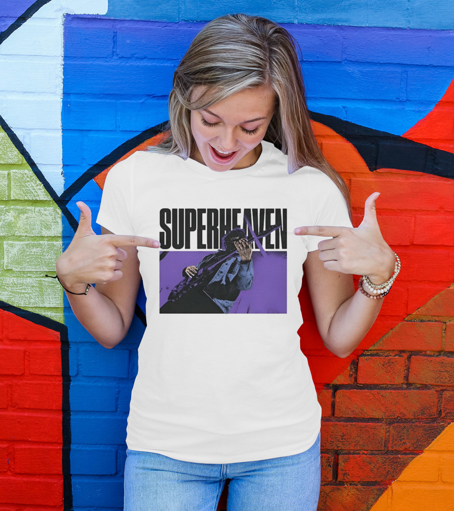 Superheaven Guitarist Performance Alternative Rock Purple Aesthetic T-Shirt