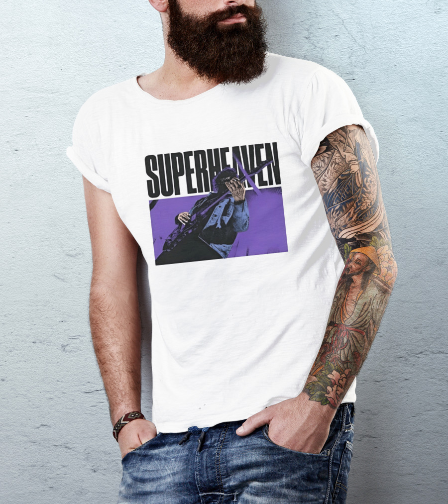 Superheaven Guitarist Performance Alternative Rock Purple Aesthetic T-Shirt