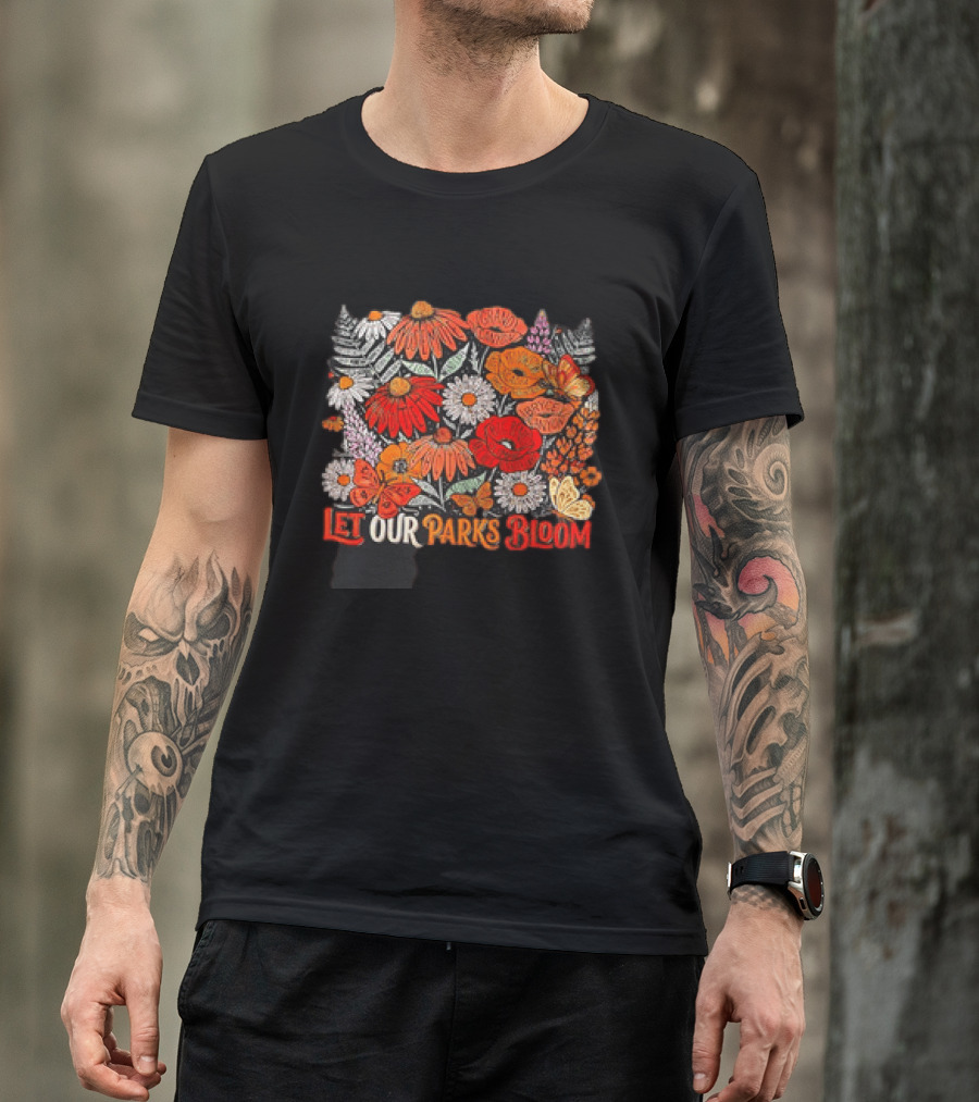 Let Our Parks Bloom Wildflower 63 National Parks T-Shirt