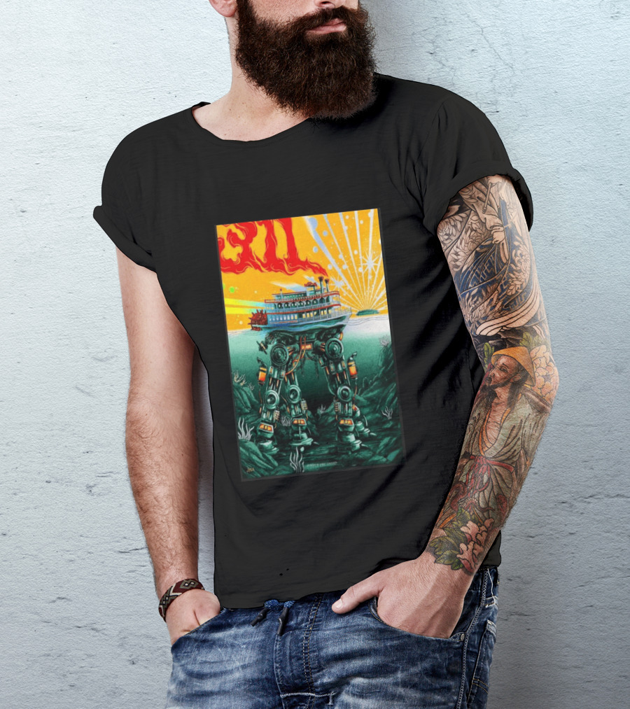 311 Kansas City MO 2026 Steamboat Robot T-Shirt