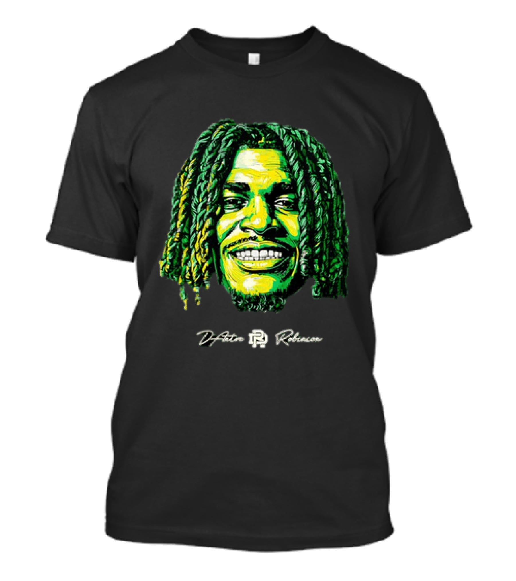 D’Antre Robinson Oregon Ducks NCAA Football Big Head T-Shirt
