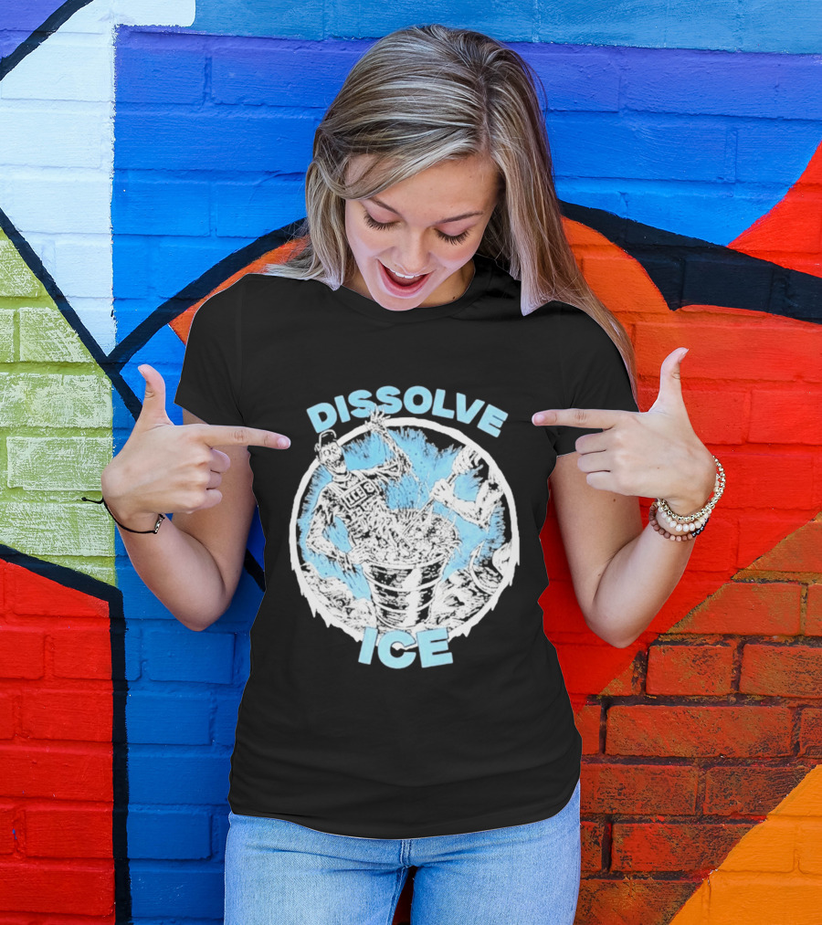 Dissolve Ice Undead Horror Bucket Stirring 2026 T-Shirt