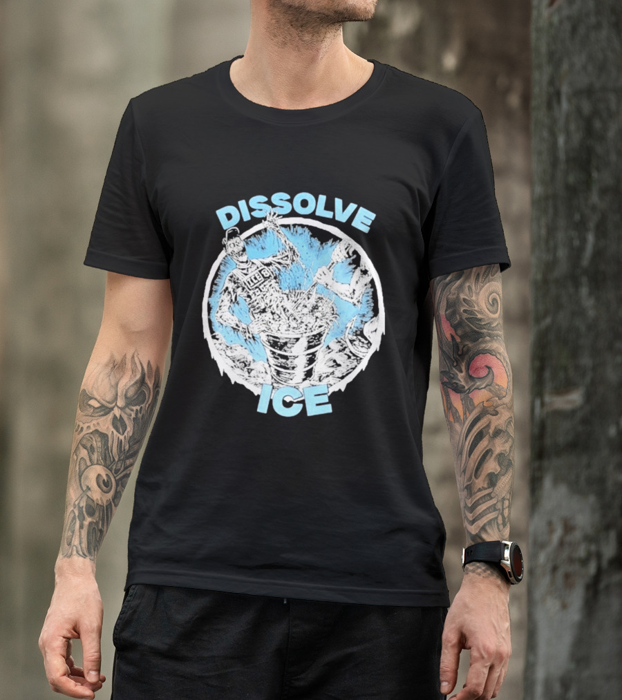 Dissolve Ice Undead Horror Bucket Stirring 2026 T-Shirt