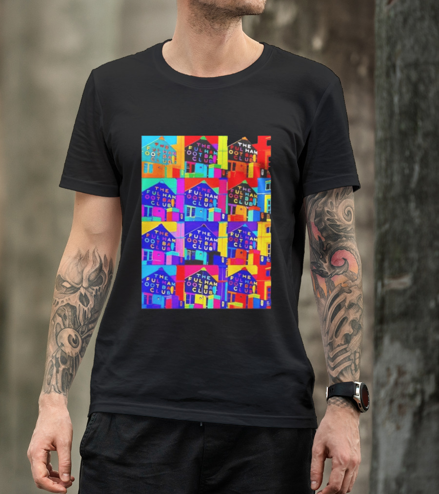 The Fulham Football Club Pop Art Craven Cottage T-Shirt