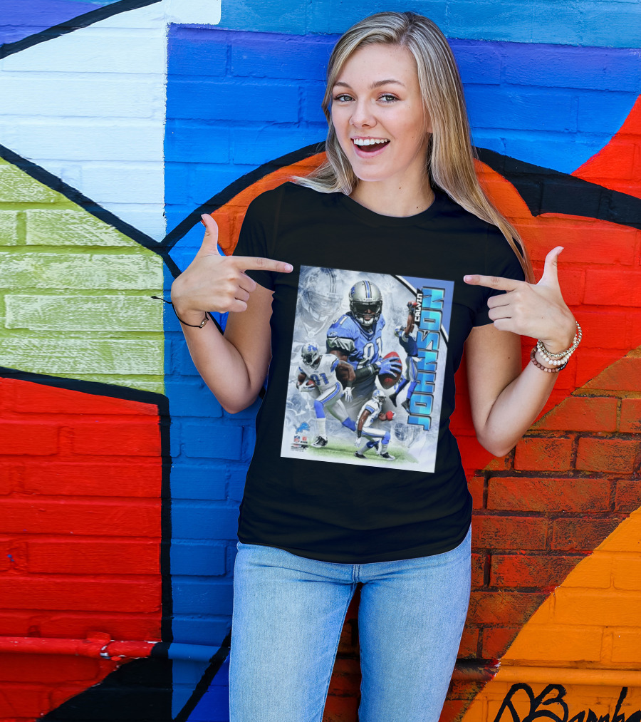 Calvin Johnson Detroit Lions NFL Football Superstar T-Shirt