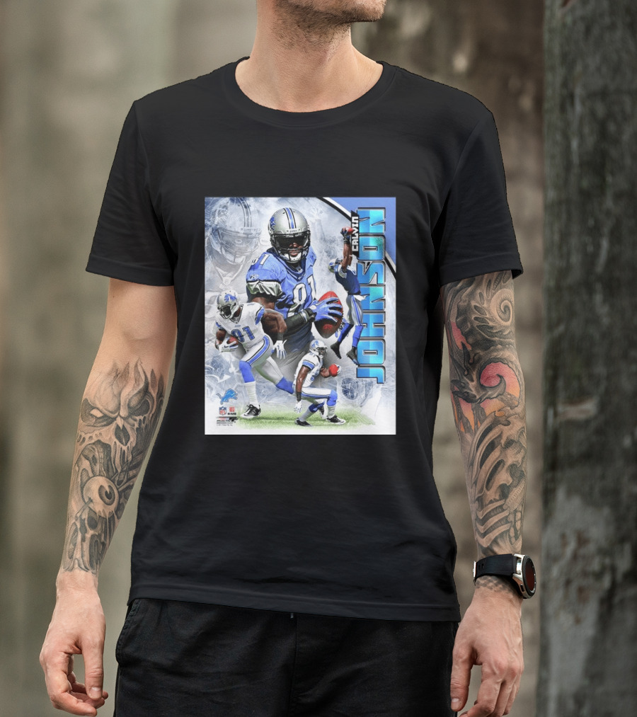 Calvin Johnson Detroit Lions NFL Football Superstar T-Shirt