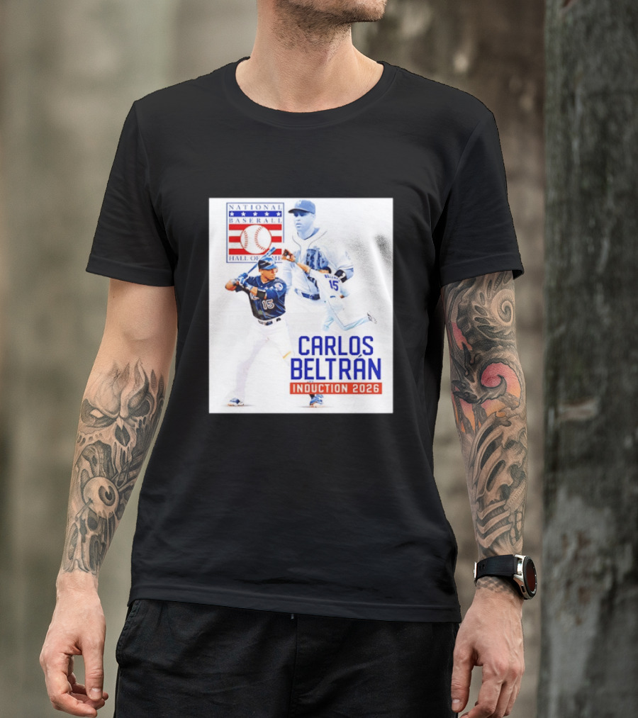 Carlos Beltran National Baseball Hall Of Fame Induction 2026 T-Shirt