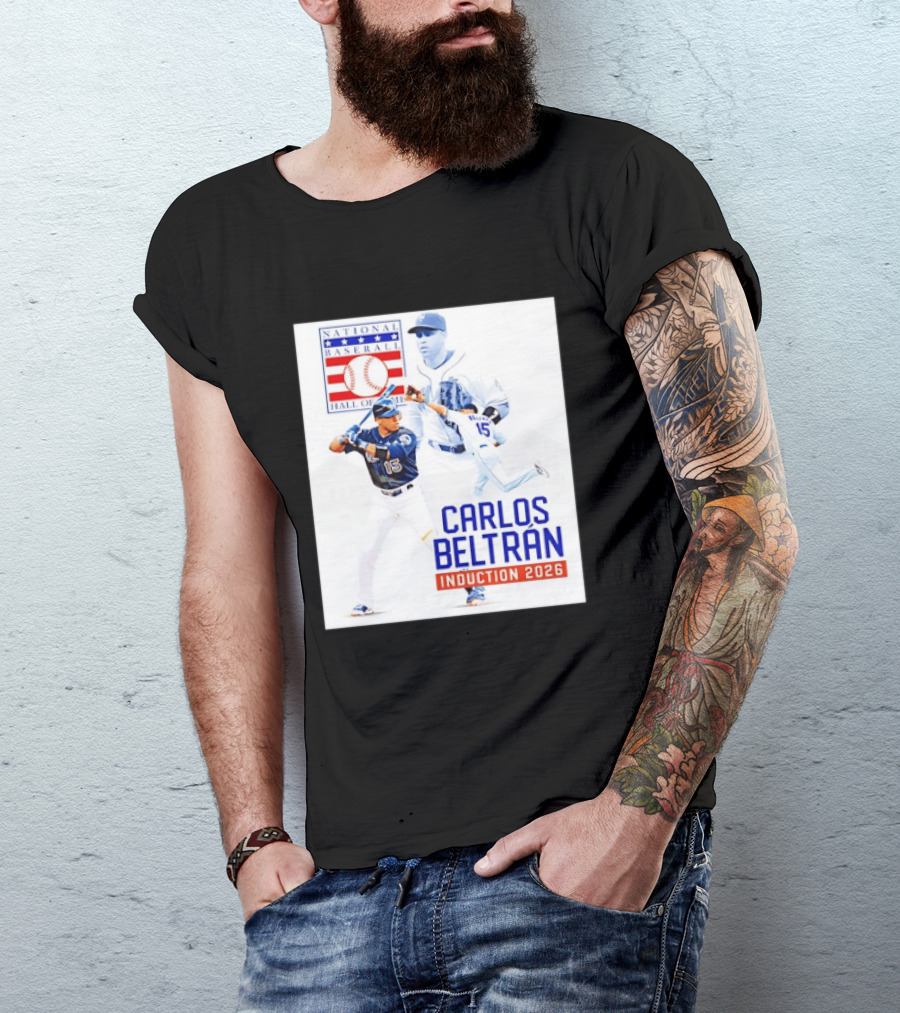 Carlos Beltran National Baseball Hall Of Fame Induction 2026 T-Shirt