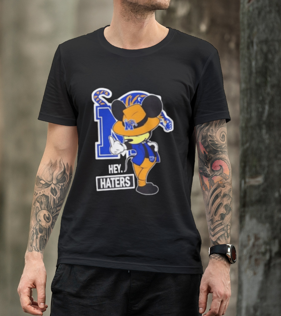 Mickey Hey Haters Memphis Tigers Football Fan T-Shirt