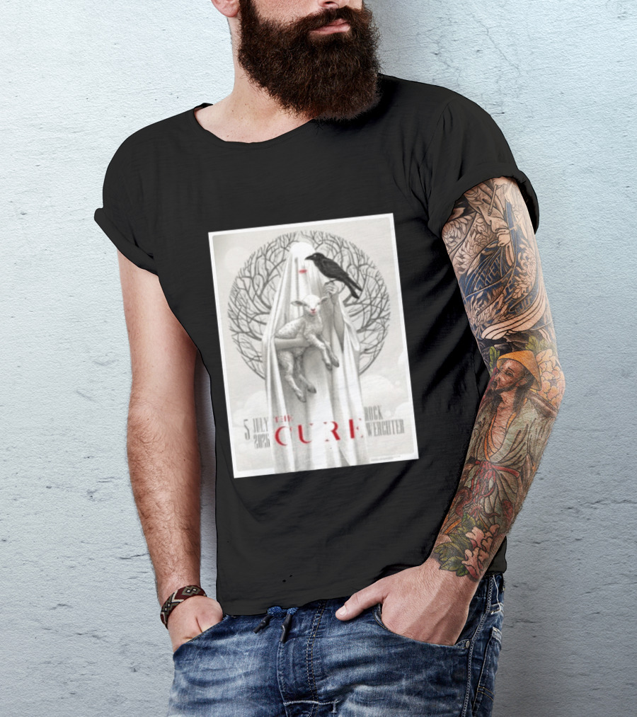 5 July 2026 The Cure Rock Werchter Raven And Lamb T-Shirt