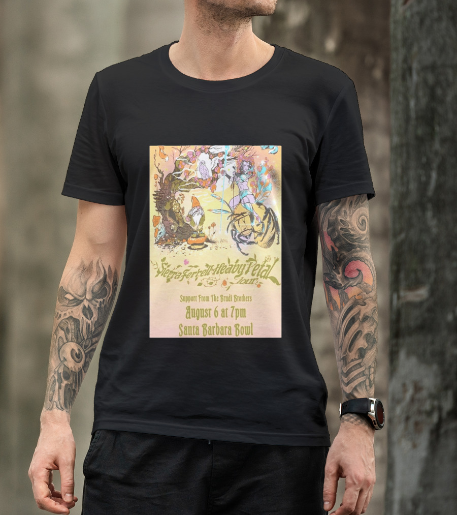 Sierra Ferrell Heavy Petal Tour Brudi Brothers Support August 6 Santa Barbara Bowl T-Shirt