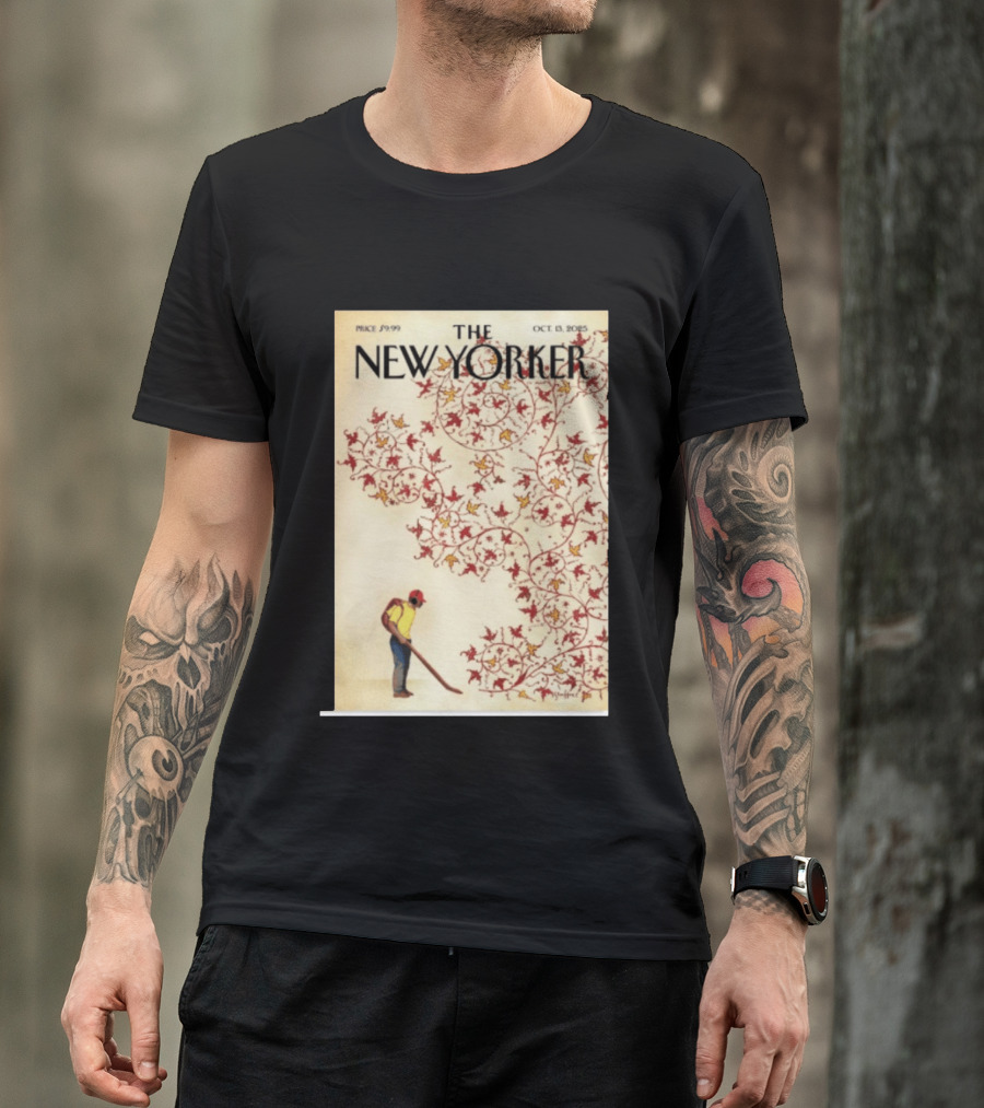 The New Yorker October 13 2025 Brian Stauffer Winds Of Change Vintage Cover T-Shirt