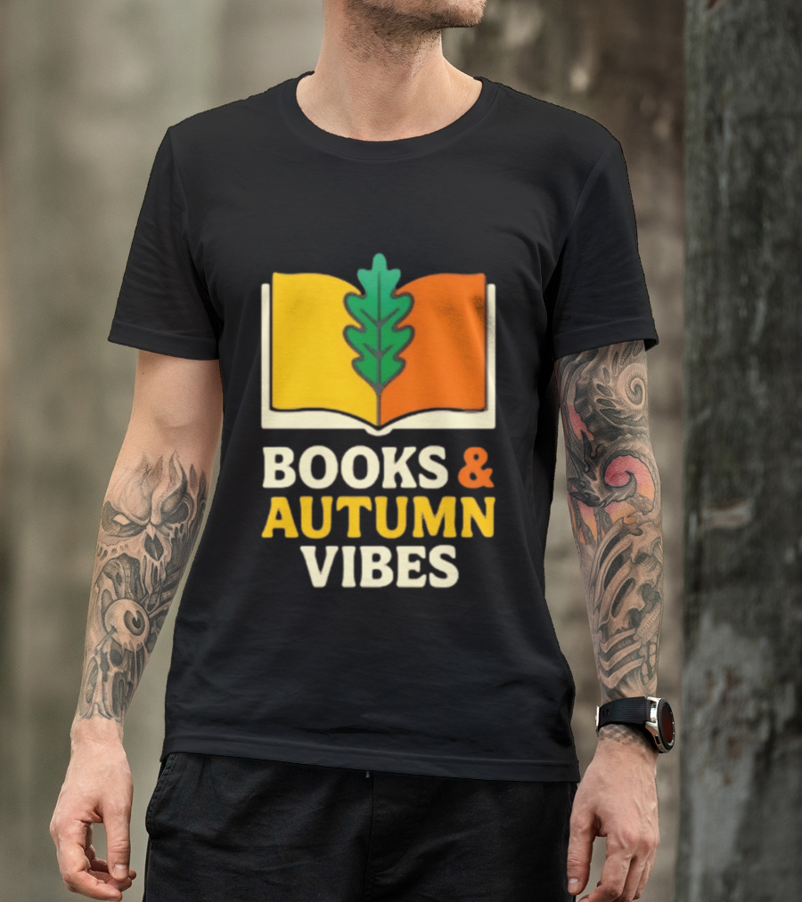 Books And Autumn Vibes Cozy Reading Season T-Shirt
