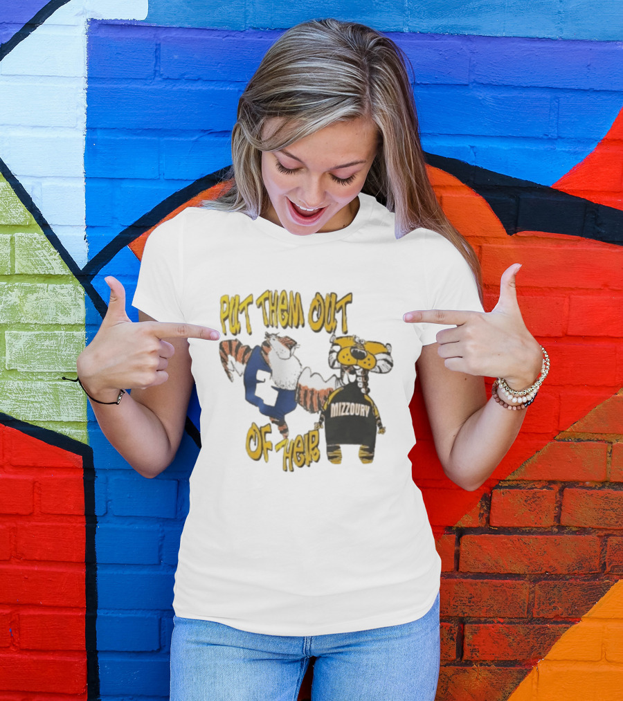 Put Them Out Of Their Mizzoury Auburn Tigers Missouri Tigers T-Shirt