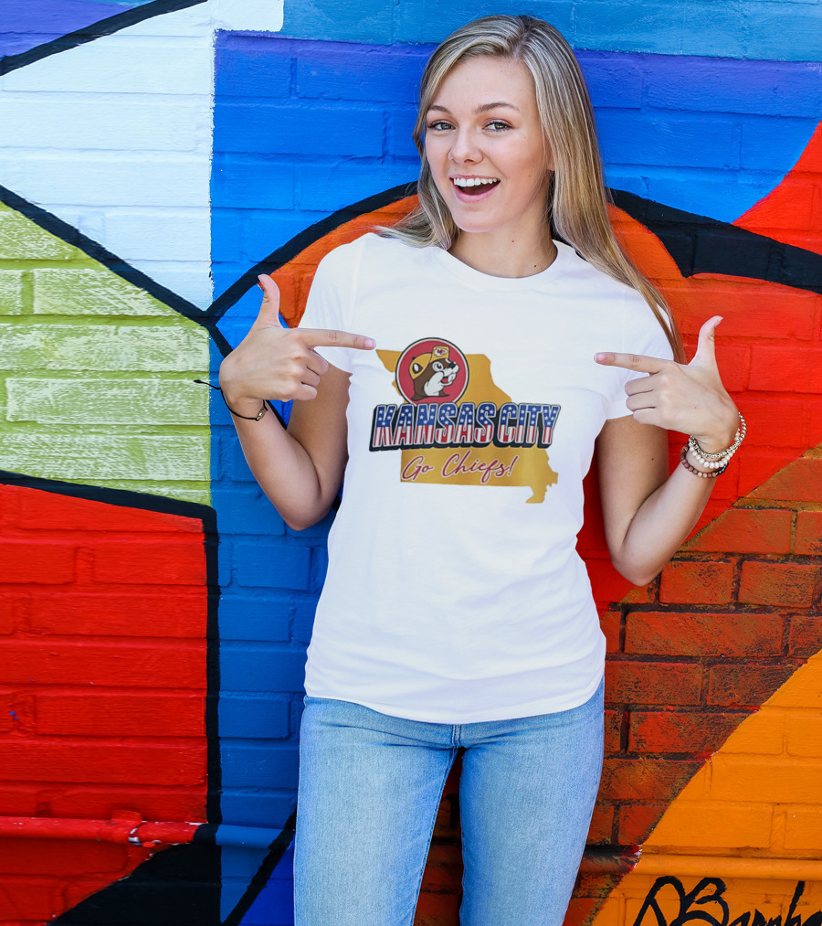 Kansas City Chiefs Buc Ees Go Chiefs Patriotic Kansas City T-Shirt