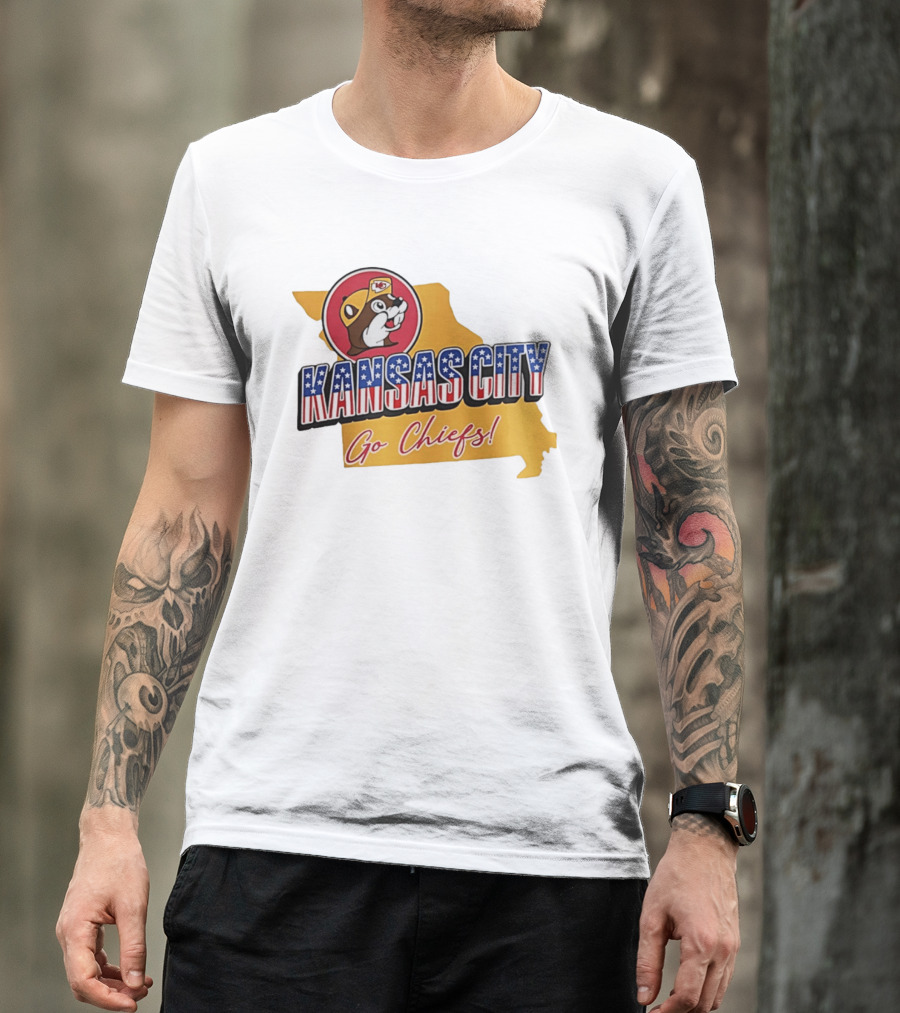 Kansas City Chiefs Buc Ees Go Chiefs Patriotic Kansas City T-Shirt