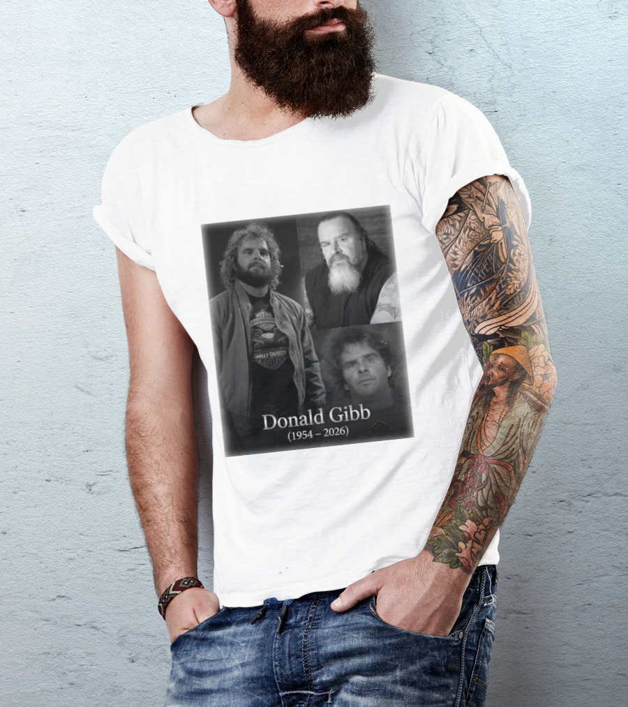 Donald Gibb 1954 2026 Harley Davidson T-Shirt