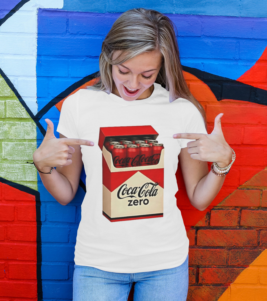 Coca Cola Zero Take The Edge Off Red Box Cans T-Shirt