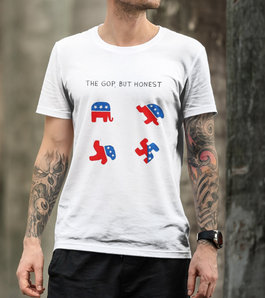 The GOP But Honest Republican Elephant Evolution T-Shirt
