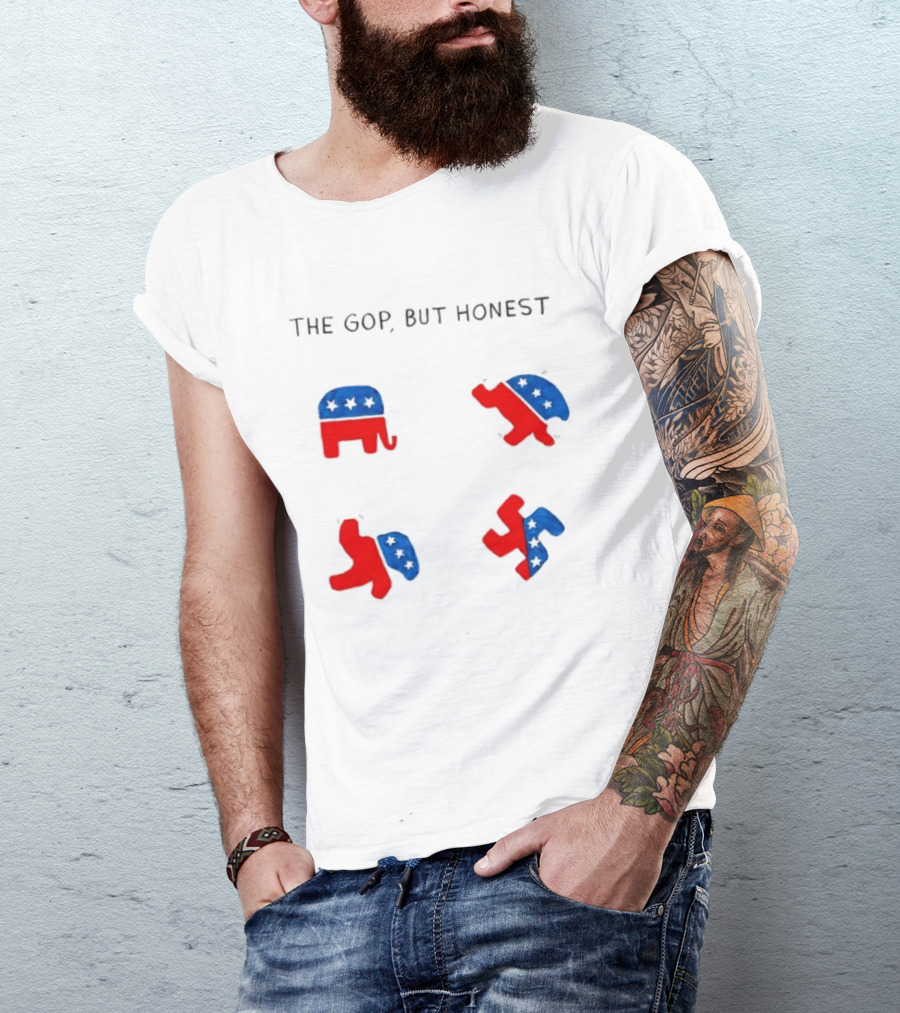 The GOP But Honest Republican Elephant Evolution T-Shirt