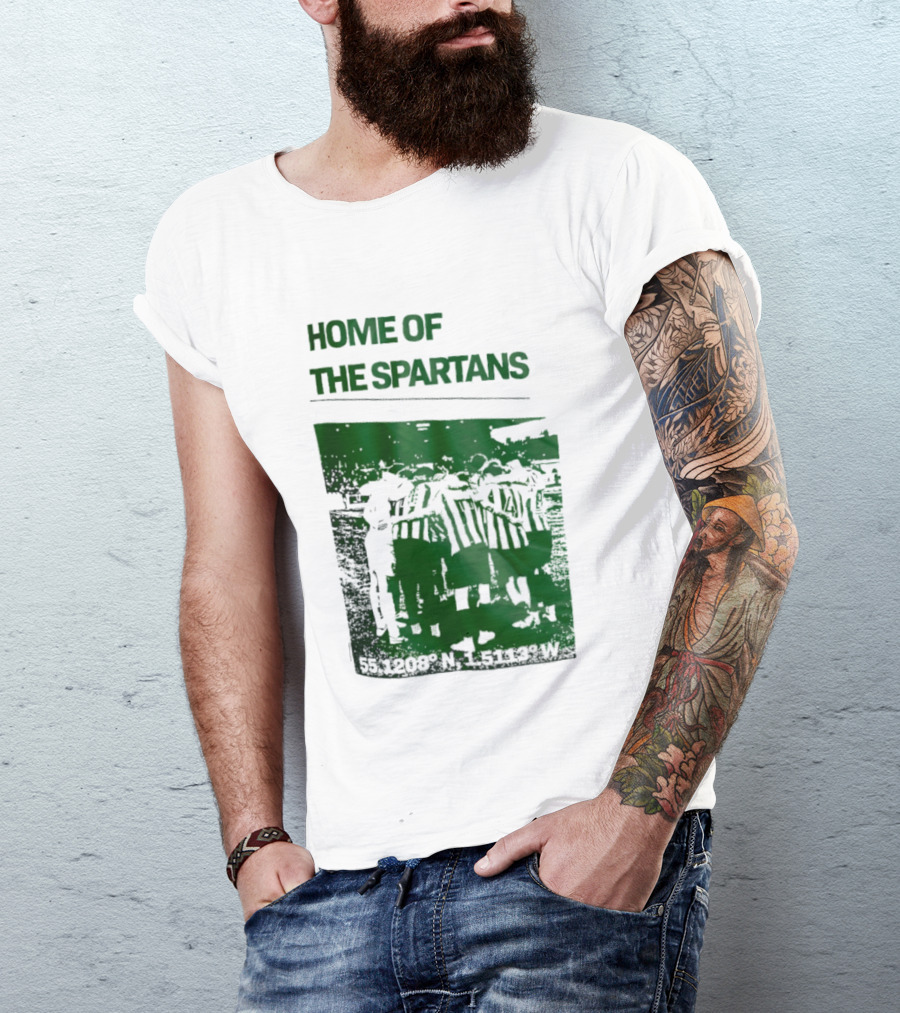 Home Of The Spartans 55.1208° N 15113° W T-Shirt