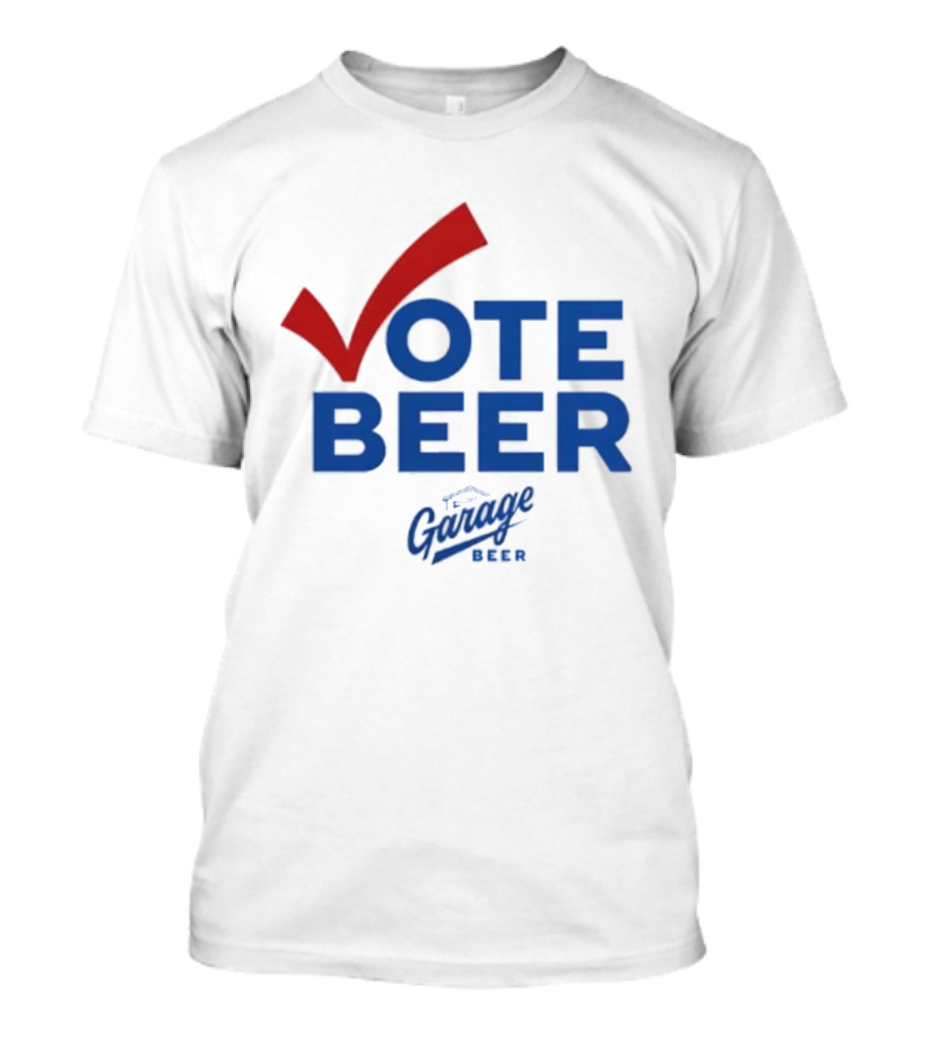 Vote Beer Garage Beer 2025 Checkmark Original T-Shirt
