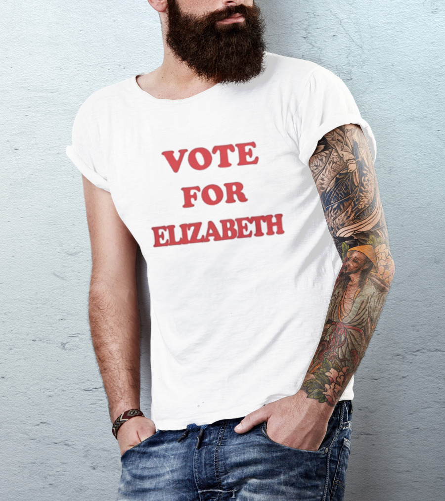 Vote For Elizabeth Bold Red T-Shirt
