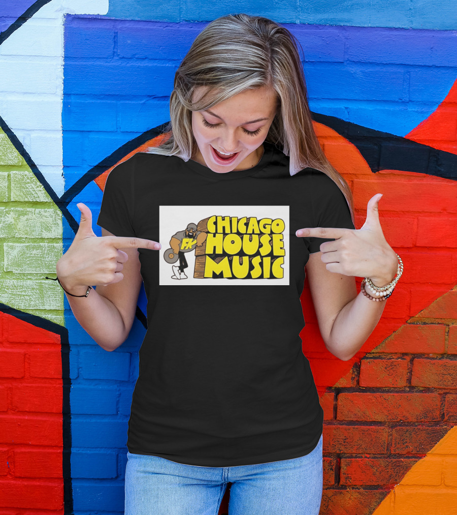 FK Chicago House Music Retro Vinyl DJ T-Shirt