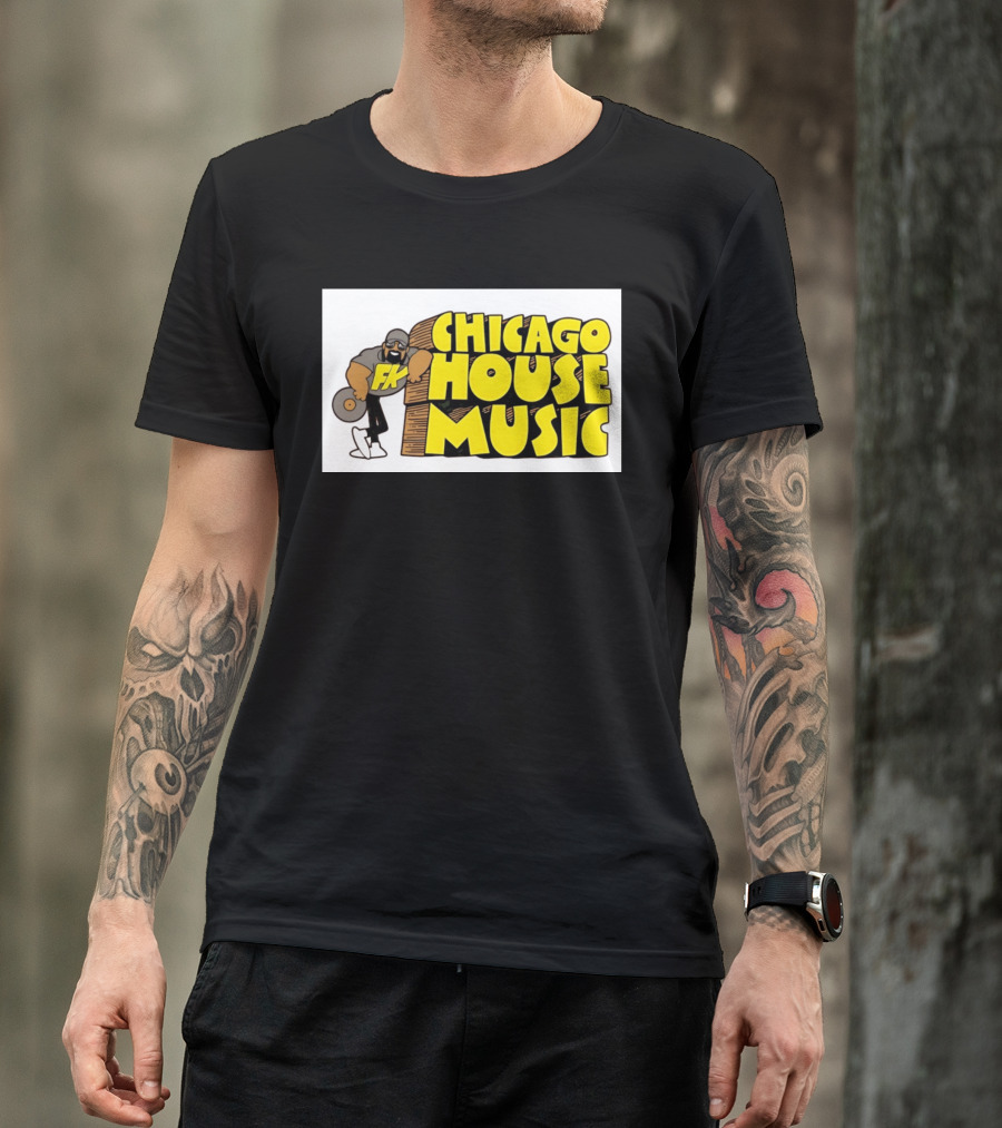 FK Chicago House Music Retro Vinyl DJ T-Shirt