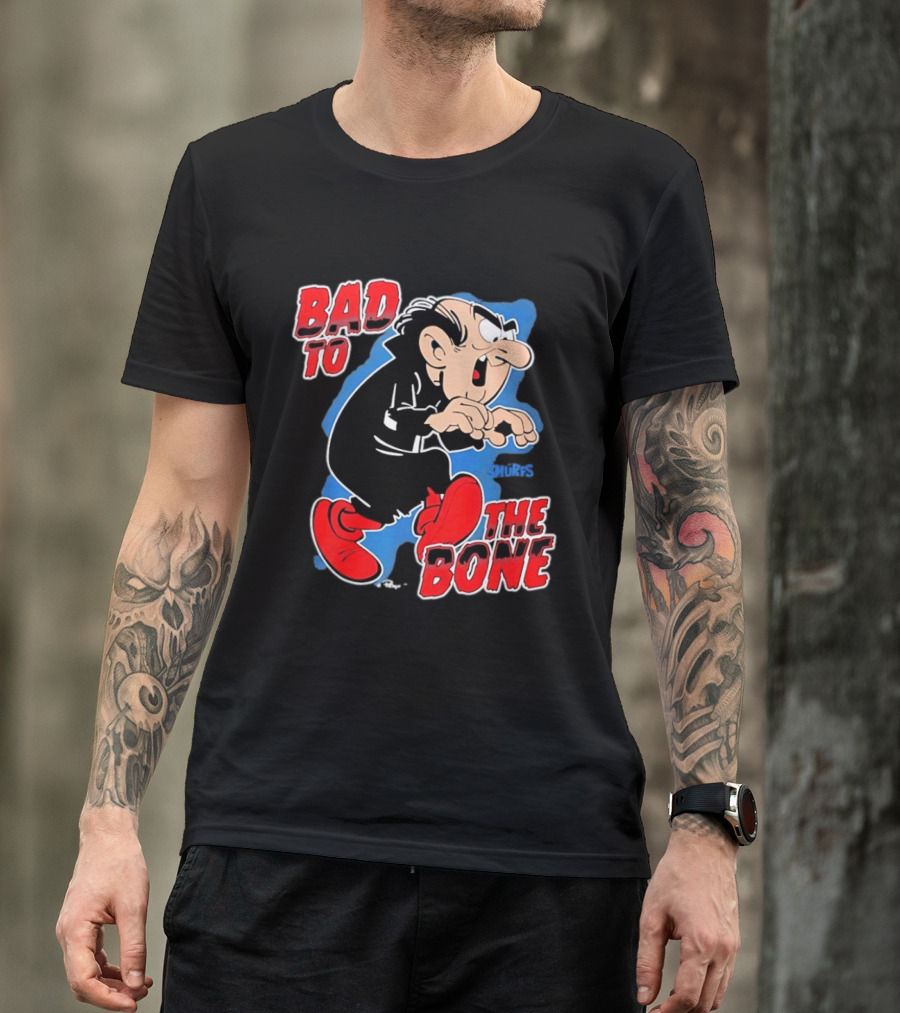 Gargamel Bad To The Bone Smurfs Cartoon Villain T-Shirt