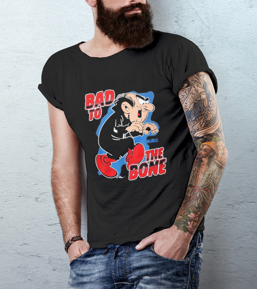 Gargamel Bad To The Bone Smurfs Cartoon Villain T-Shirt