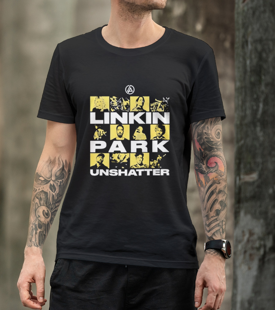 Linkin Park Unshatter Band Members Alternative Rock Compilation T-Shirt