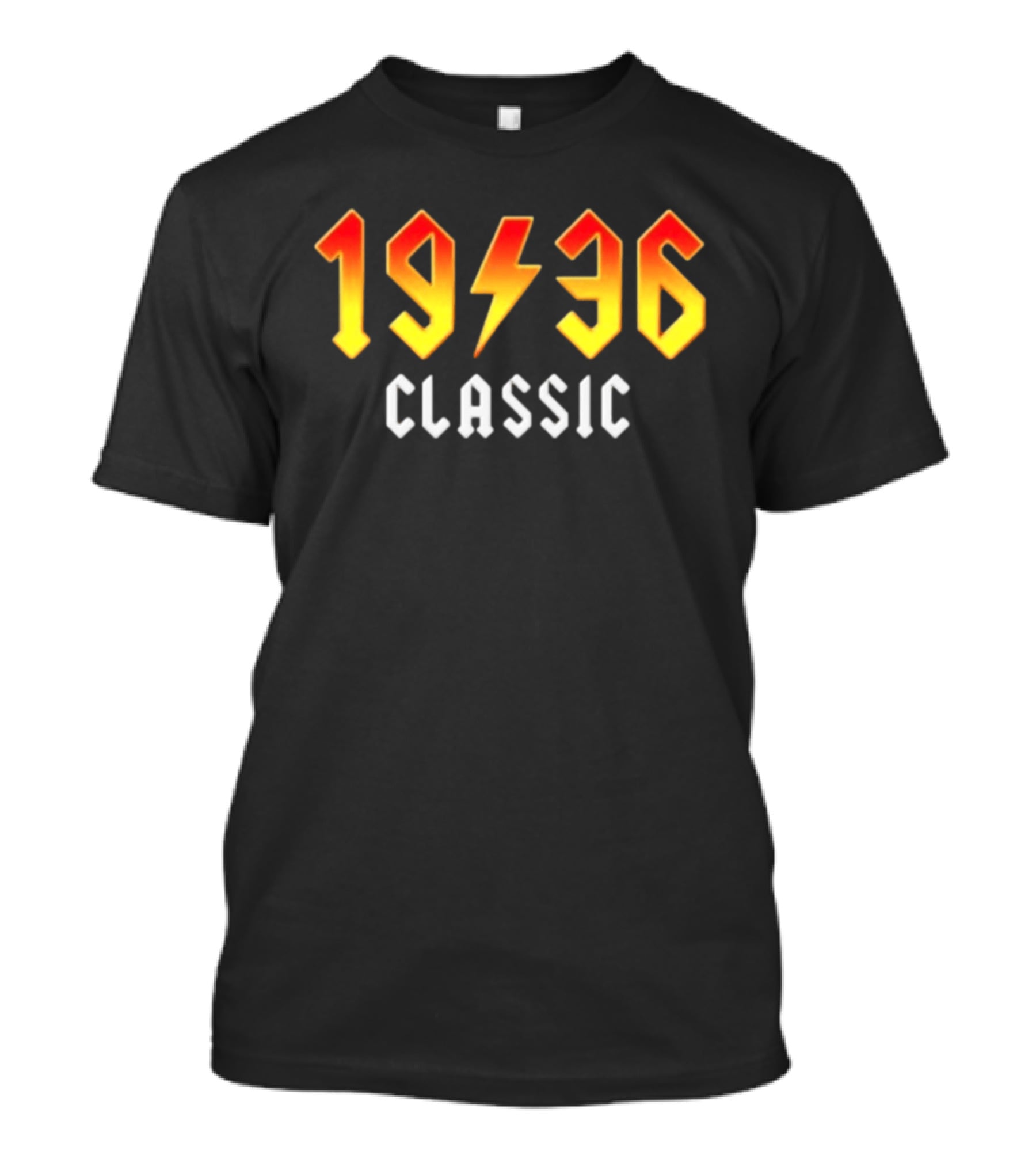 Original 90th Birthday Classic 1936 Rock Band Lightning Bolt T-Shirt