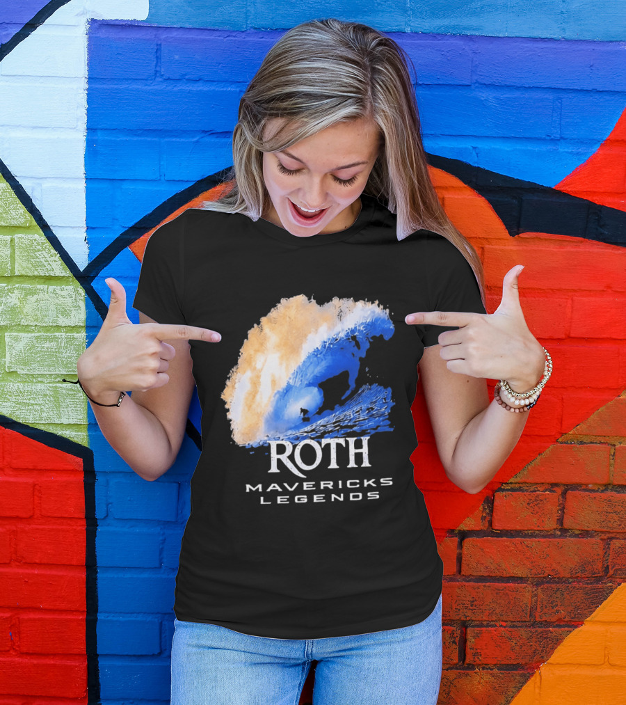 Roth Mavericks Legends Surfing Big Wave Iconography T-Shirt