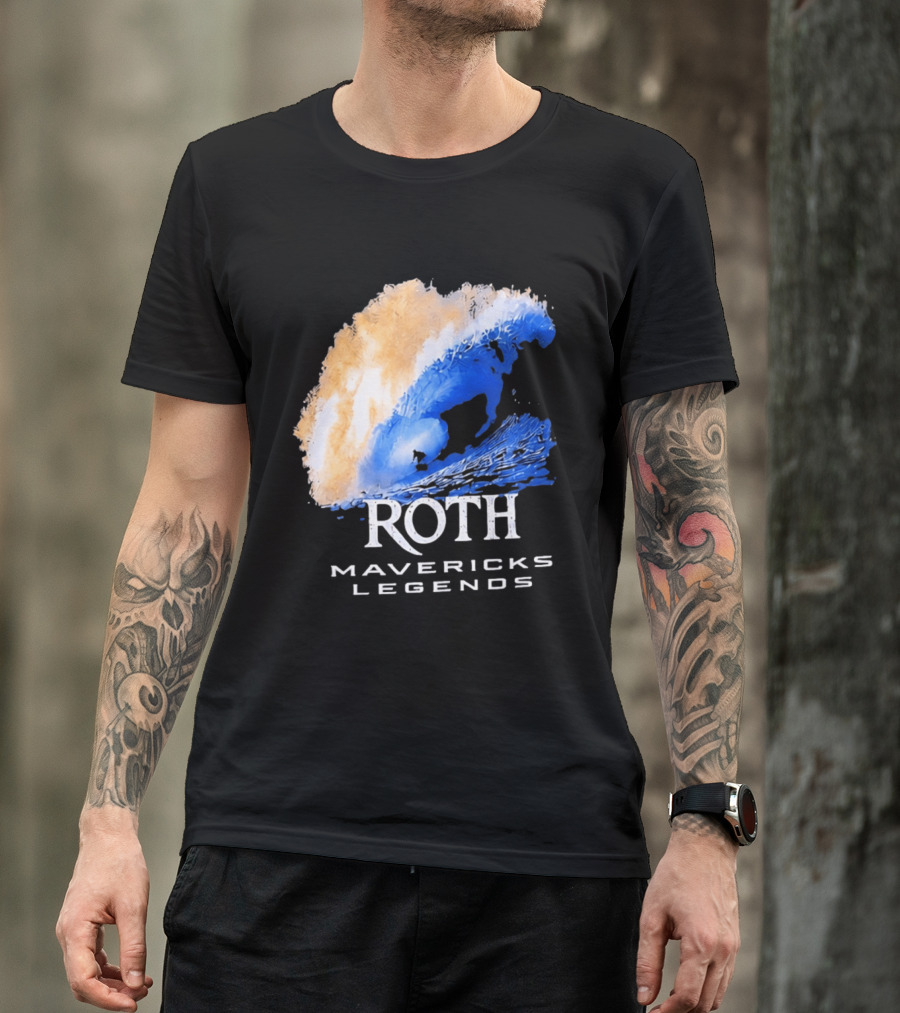 Roth Mavericks Legends Surfing Big Wave Iconography T-Shirt