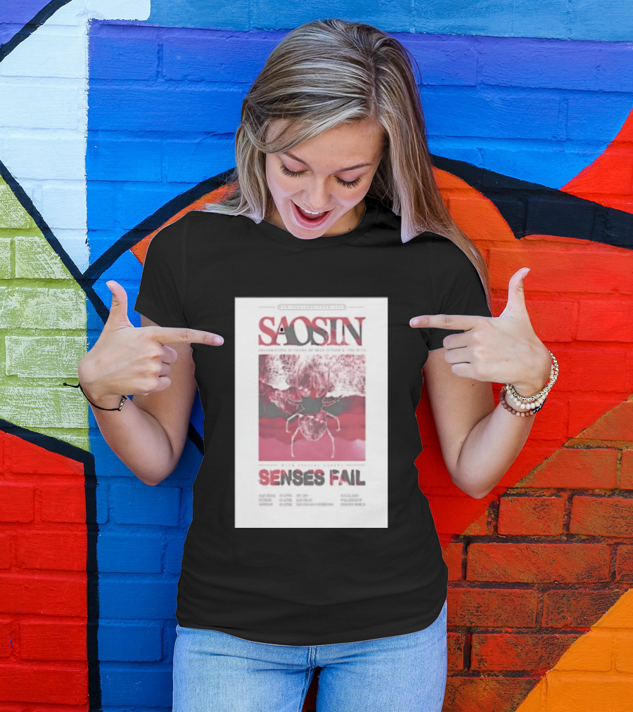 Saosin Sense Fail 2026 New Zealand Tour T-Shirt