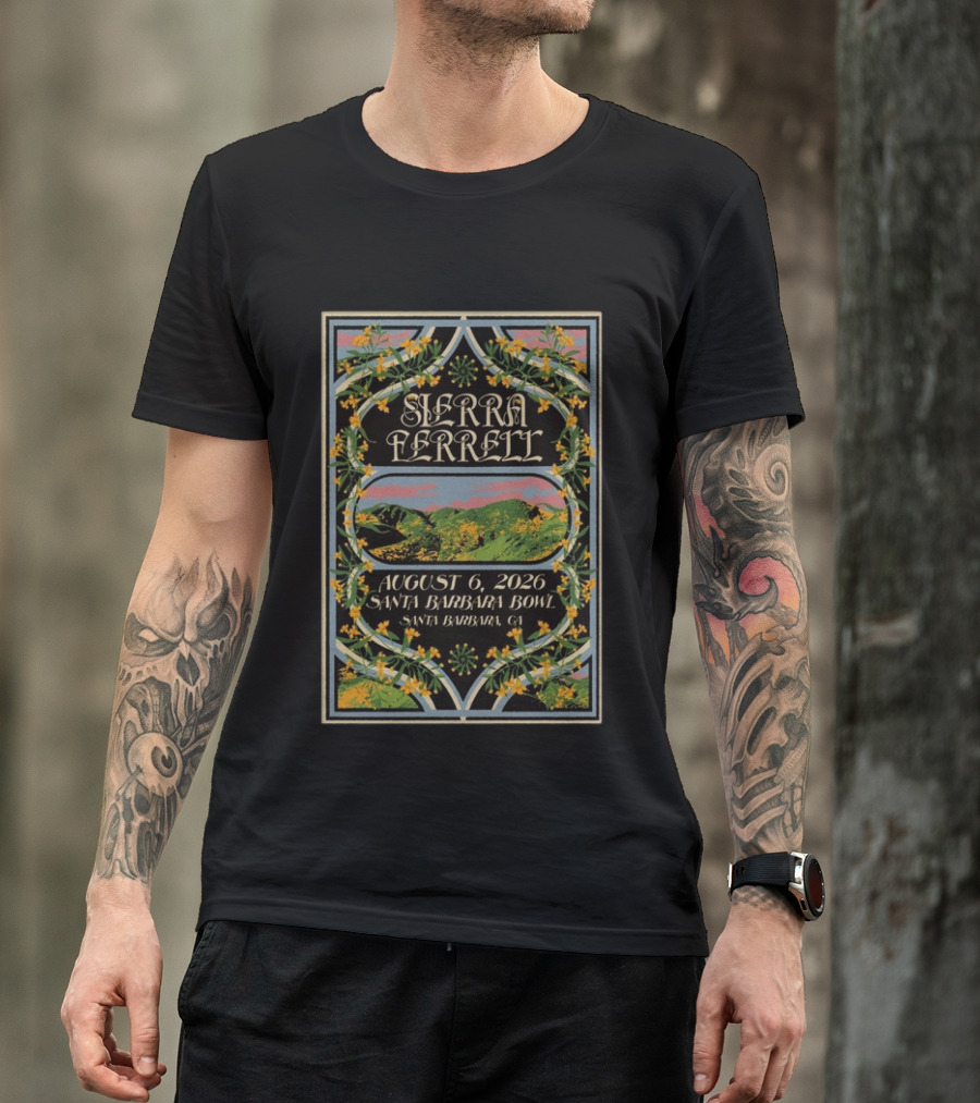 Sierra Ferrell August 6 2026 Santa Barbara Bowl Santa Barbara CA T-Shirt
