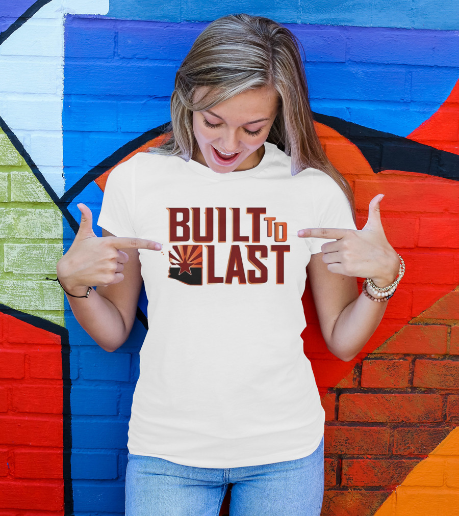 Built To Last Arizona State Flag Star Sunburst T-Shirt