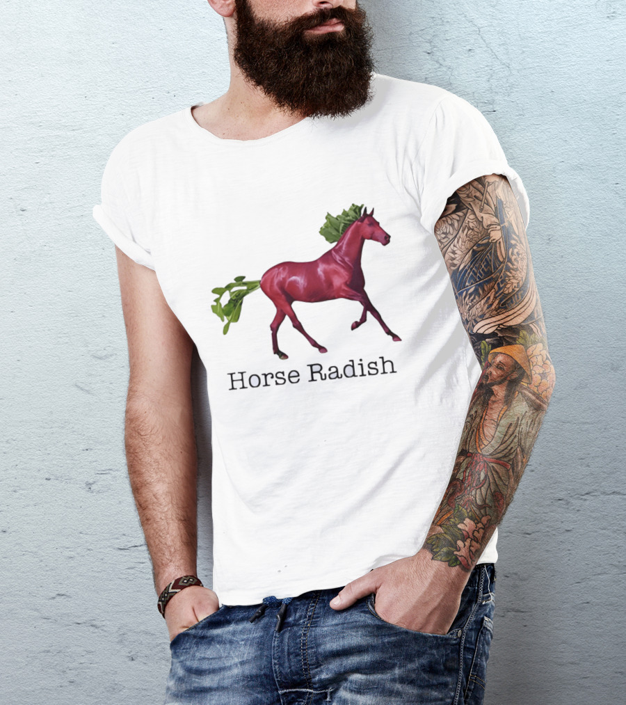 Horse Radish Vegetable Pun Humor T-Shirt