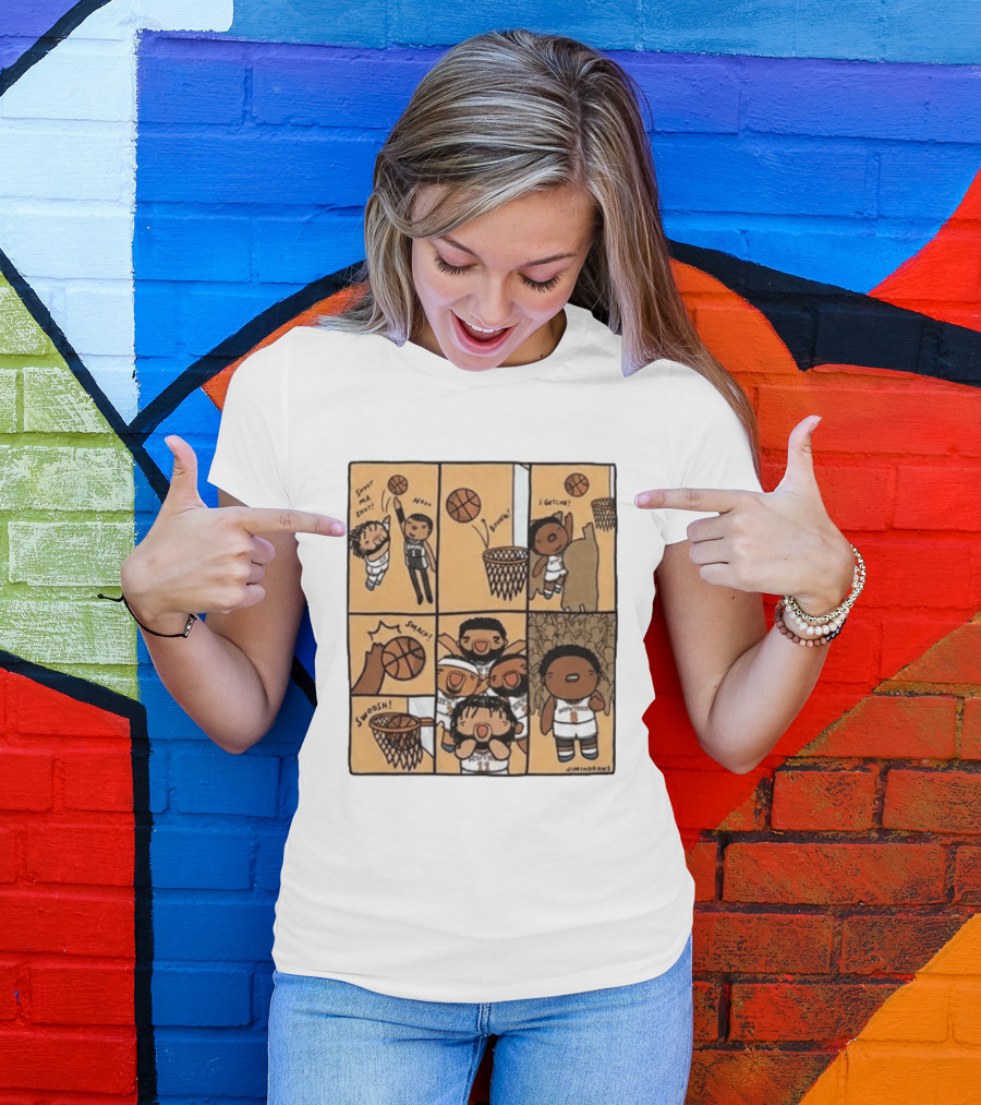 Karl Anthony Towns Jimindraws Knicks Shoot My Shot Basketball Comic T-Shirt