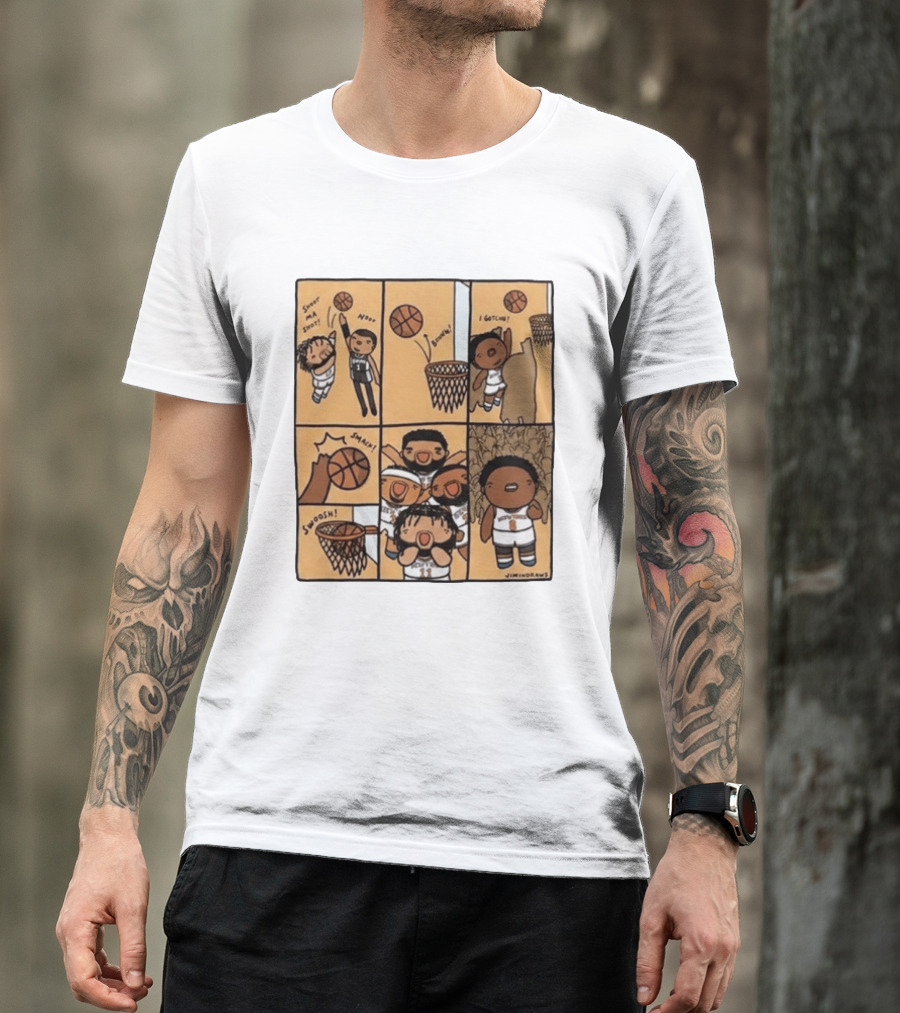 Karl Anthony Towns Jimindraws Knicks Shoot My Shot Basketball Comic T-Shirt