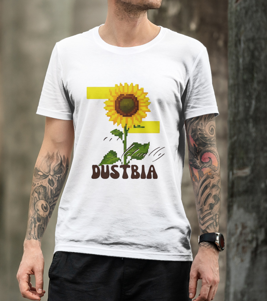 Love Actually Dustbia Pixel Sunflower T-Shirt