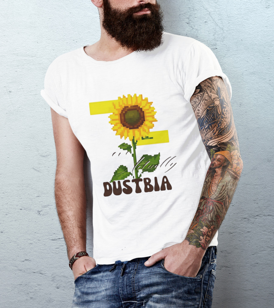 Love Actually Dustbia Pixel Sunflower T-Shirt