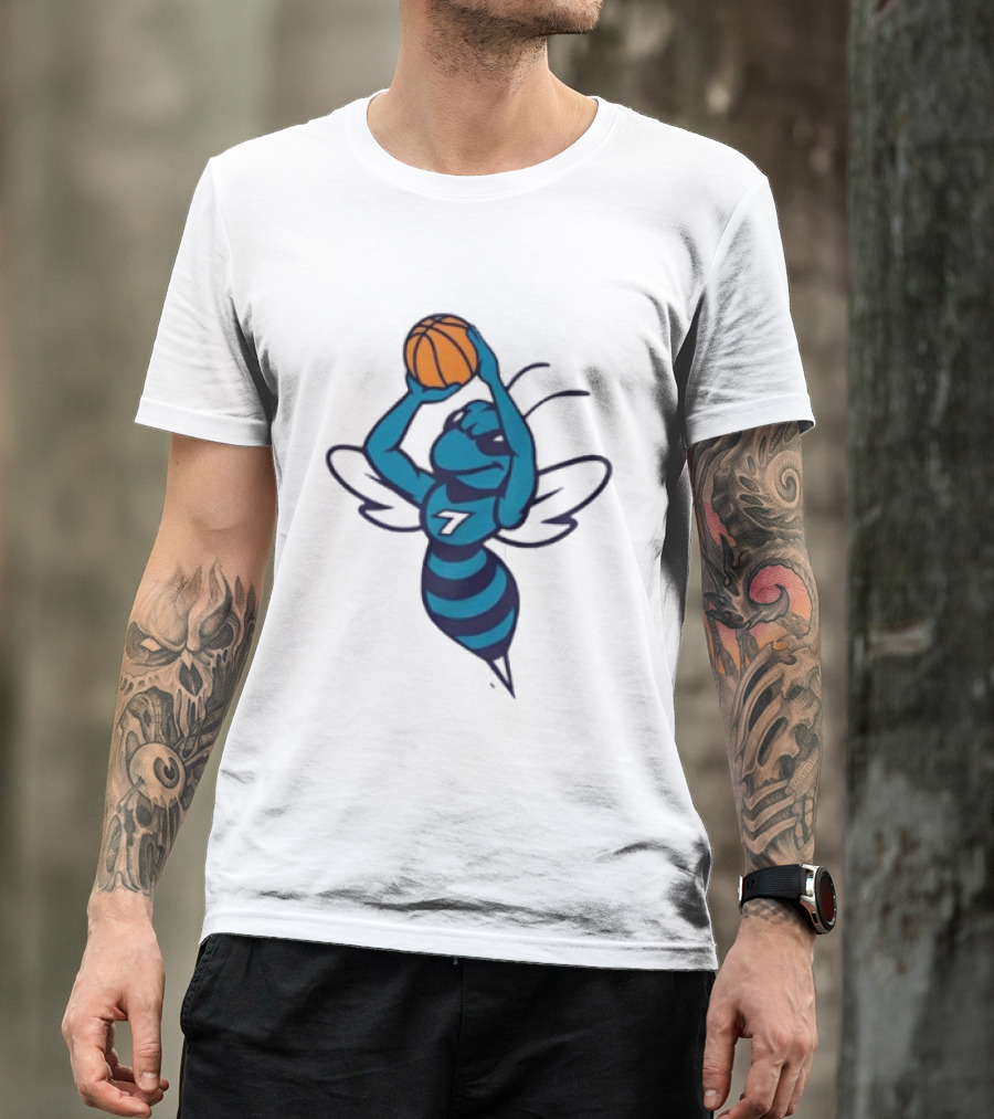 Original Charlotte Hornets Basketball Hornet Shooter T-Shirt