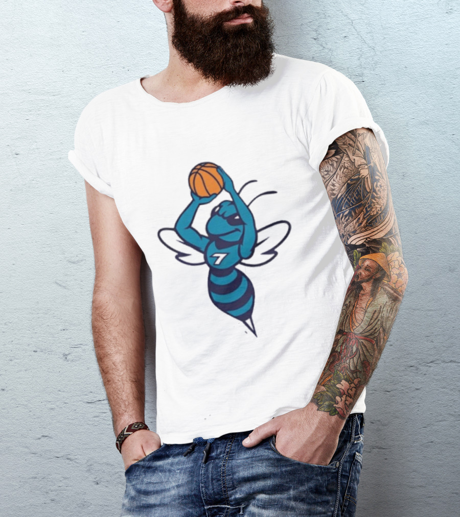 Original Charlotte Hornets Basketball Hornet Shooter T-Shirt