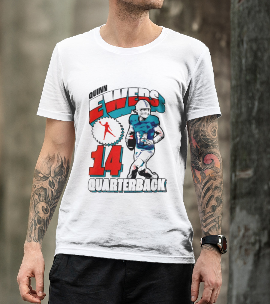 Quinn Ewers Miami Dolphins 14 Football Quarterback T-Shirt