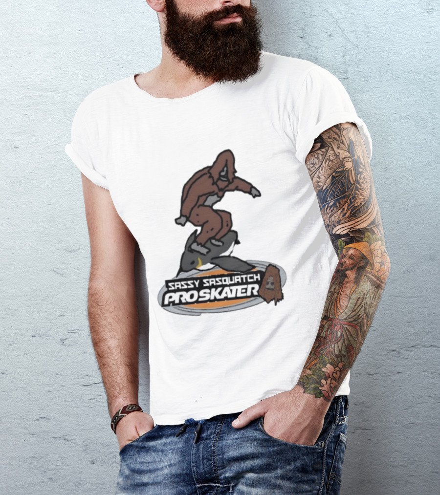Sassy Sasquatch Pro Skater Meme T-Shirt