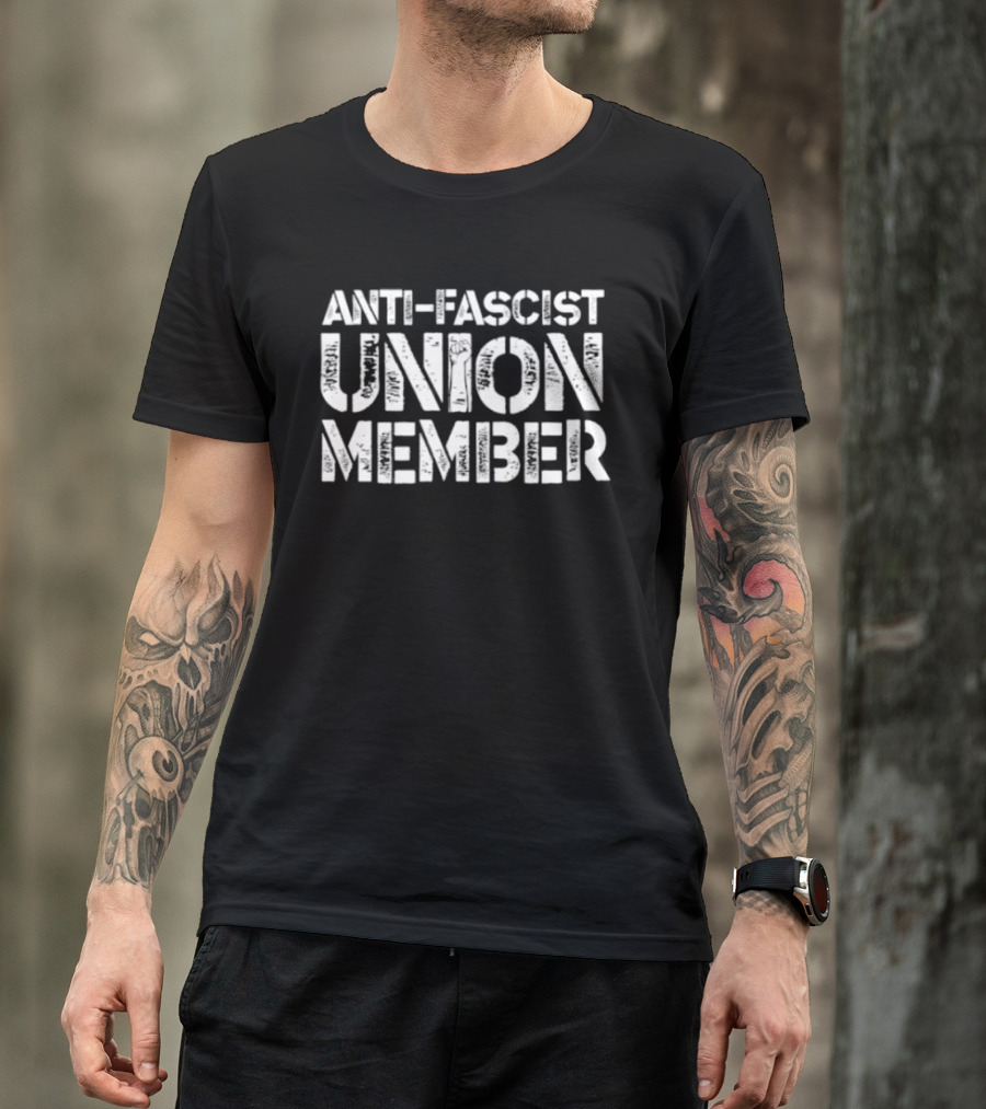 Anti Fascist Union Member Solidarity Movement T-Shirt