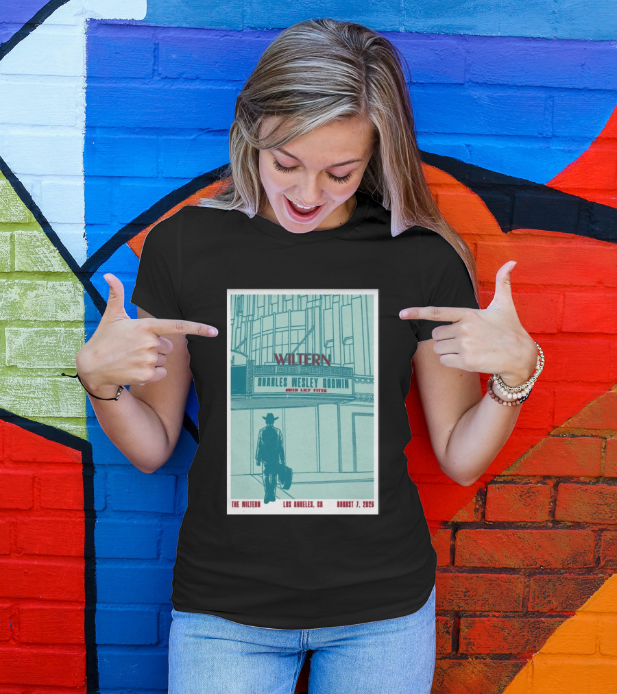 Charles Wesley Godwin Live At The Wiltern With Lilly Hiatt August 7 2026 Los Angeles CA T-Shirt
