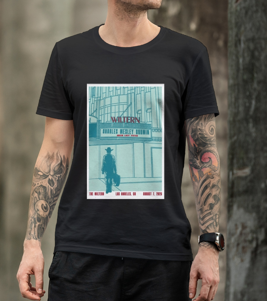 Charles Wesley Godwin Live At The Wiltern With Lilly Hiatt August 7 2026 Los Angeles CA T-Shirt